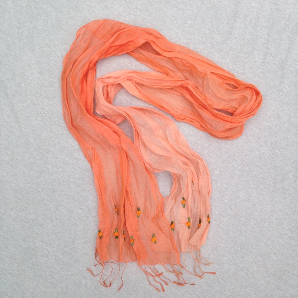 orange scarf